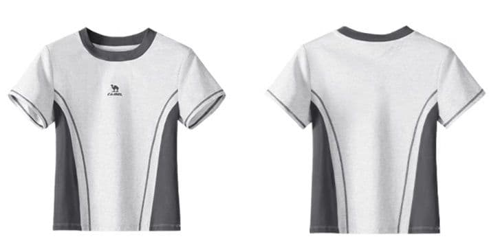 スポーツTシャツ レディース涼感切替デザイン半袖スポーツ着