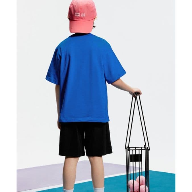 子供用運動着 袖ライン入り半袖スポーツTシャツ
