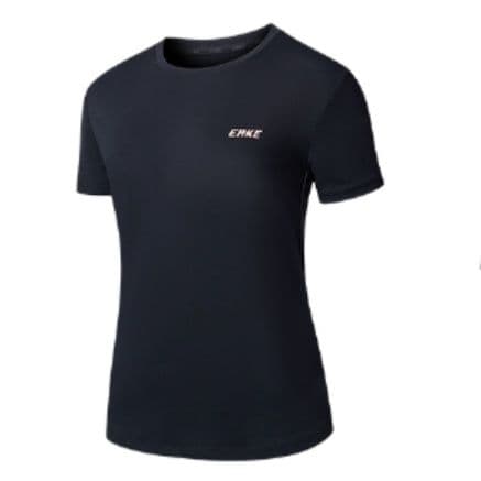 レディース速乾スポーツTシャツ 黒