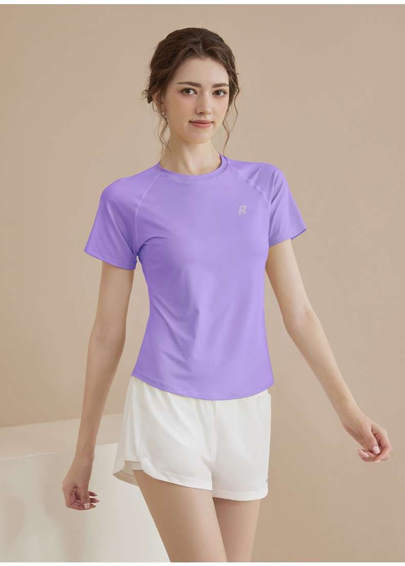 スポーツTシャツ レディース機能性スポーツ半袖シャツ バドミントン