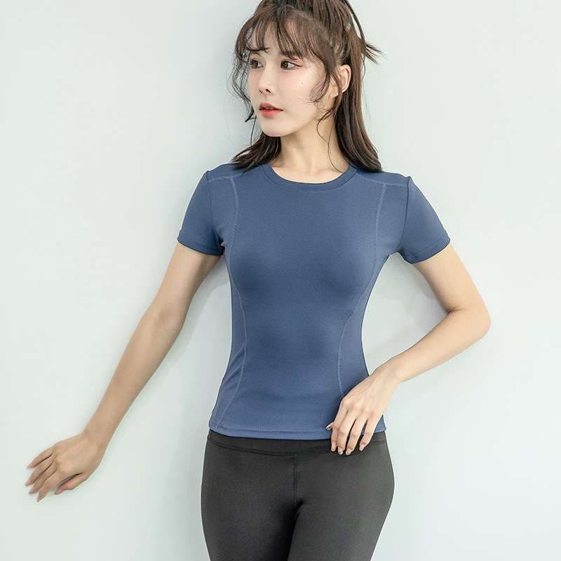 スポーツTシャツ レディース半袖スポーツシャツ 体型フィットタイプ ランニング