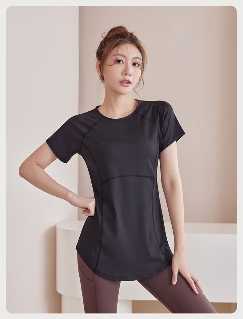 スポーツTシャツ レディース スポーツ Tシャツ 吸汗速乾 美シルエット