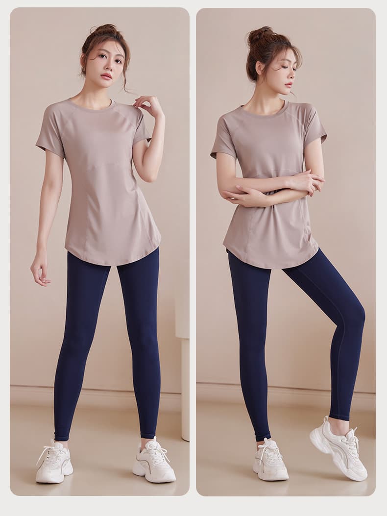 スポーツTシャツ レディース スポーツ Tシャツ 吸汗速乾 美シルエット