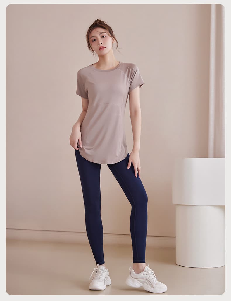 スポーツTシャツ レディース スポーツ Tシャツ 吸汗速乾 美シルエット