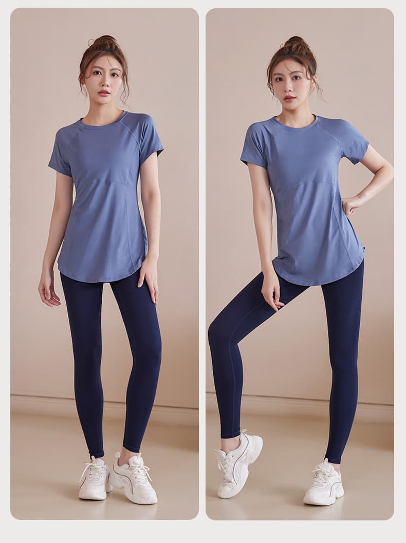 スポーツTシャツ レディース スポーツ Tシャツ 吸汗速乾 美シルエット