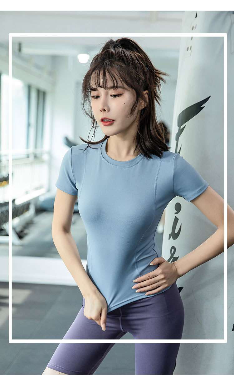 スポーツTシャツ レディース半袖スポーツシャツ 体型フィットタイプ ランニング