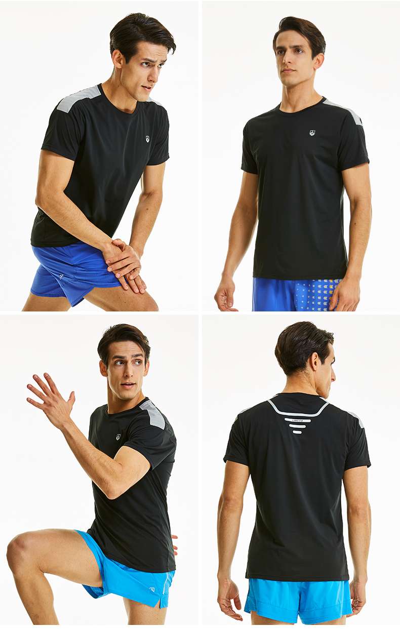 スポーツTシャツ 爽快ランナー 軽量ドライ半袖シャツ