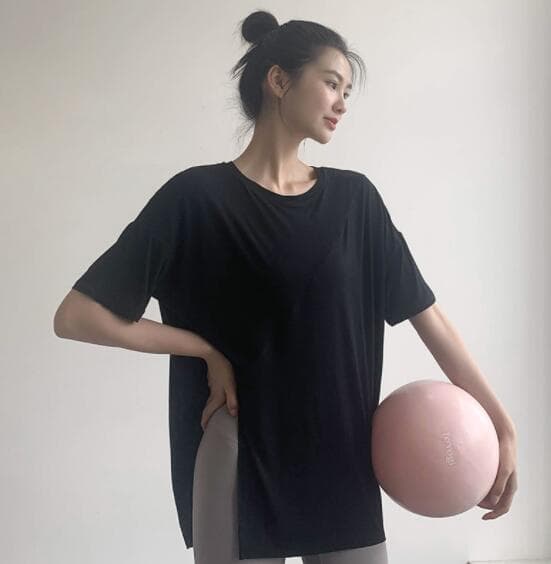 スポーツTシャツ レディース速乾半袖ティーシャツ ヨガフィットネス用