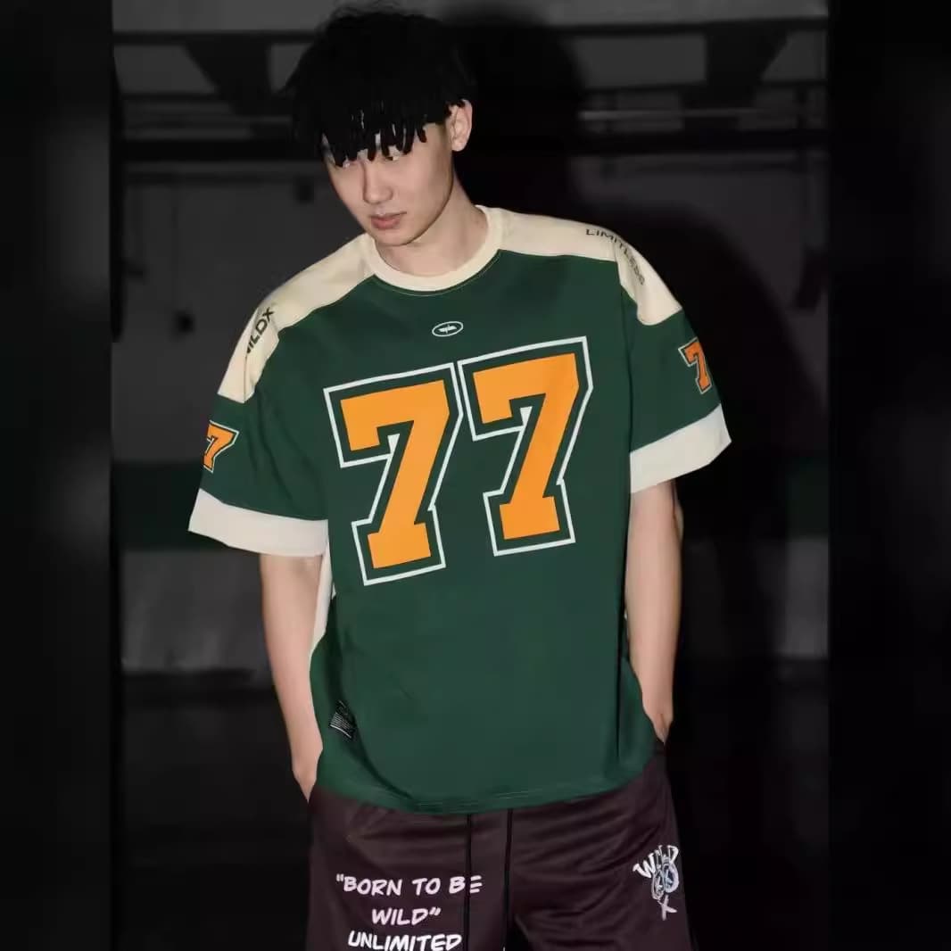 スポーツTシャツ バスケ ダブルナンバーストリートバスケTシャツ