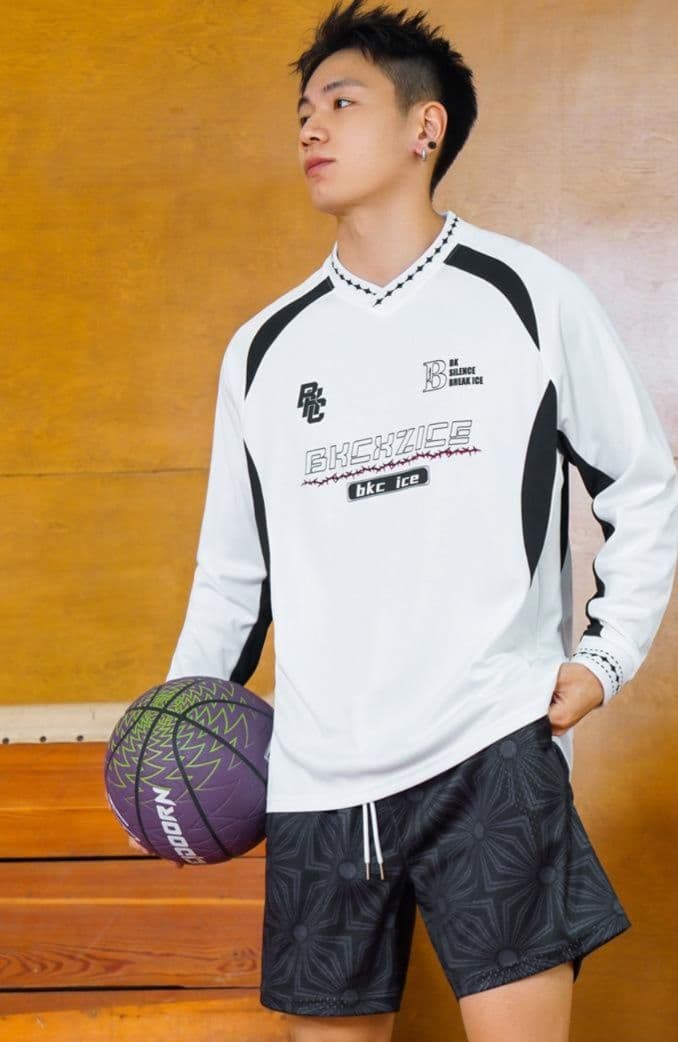 スポーツTシャツ バスケ 氷上の勇士プロプレイヤー長袖シャツ