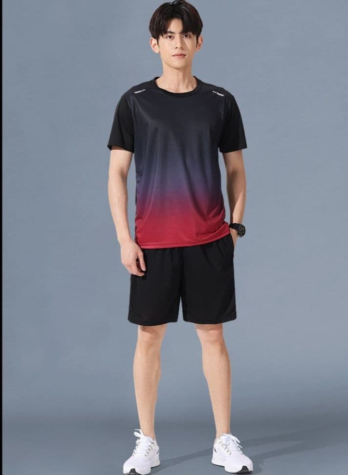 スポーツTシャツ サッカー グラデーションピッチ快適ウェア