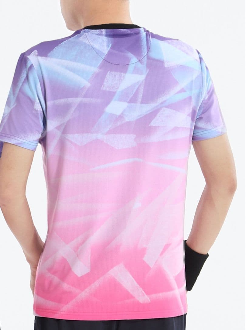 スポーツTシャツ バレーボール 幾何学模様スポーツウェア