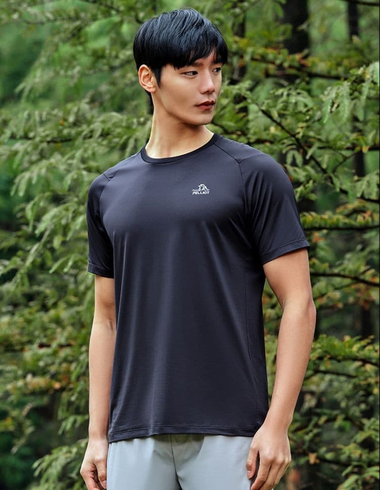 スポーツTシャツ 登山 爽快ドライ 山岳トレッキングシャツ