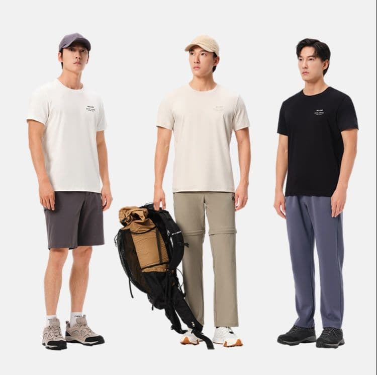 スポーツTシャツ 登山 山頂からの風 シンプル登山着
