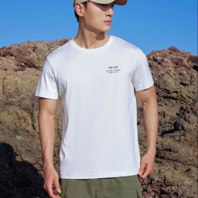 スポーツTシャツ 登山 山頂からの風 シンプル登山着