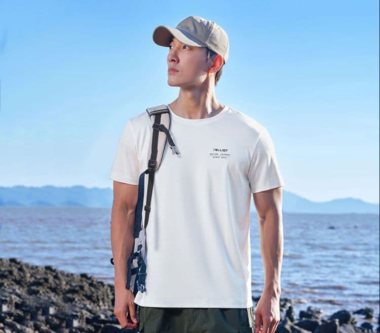 スポーツTシャツ 登山 山頂からの風 シンプル登山着