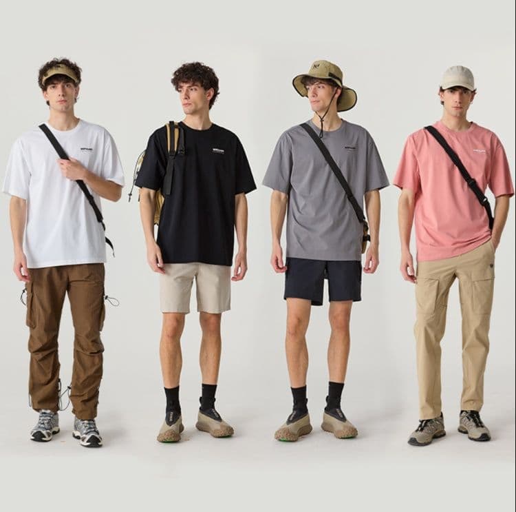 スポーツTシャツ 登山 ゆったり快適 山歩きシンプルティー
