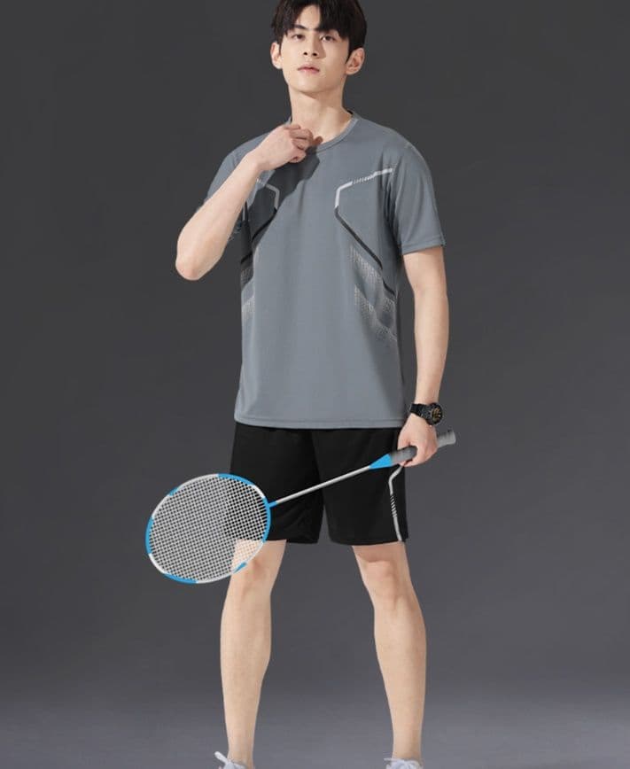 スポーツTシャツ バトミントン 四方伸縮バドミントンウェア