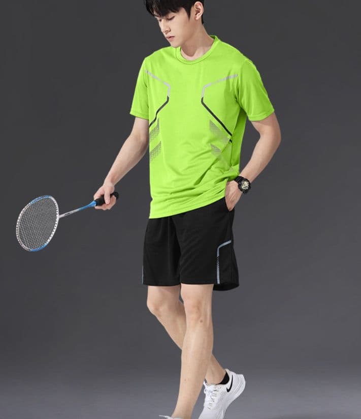 スポーツTシャツ バトミントン 四方伸縮バドミントンウェア