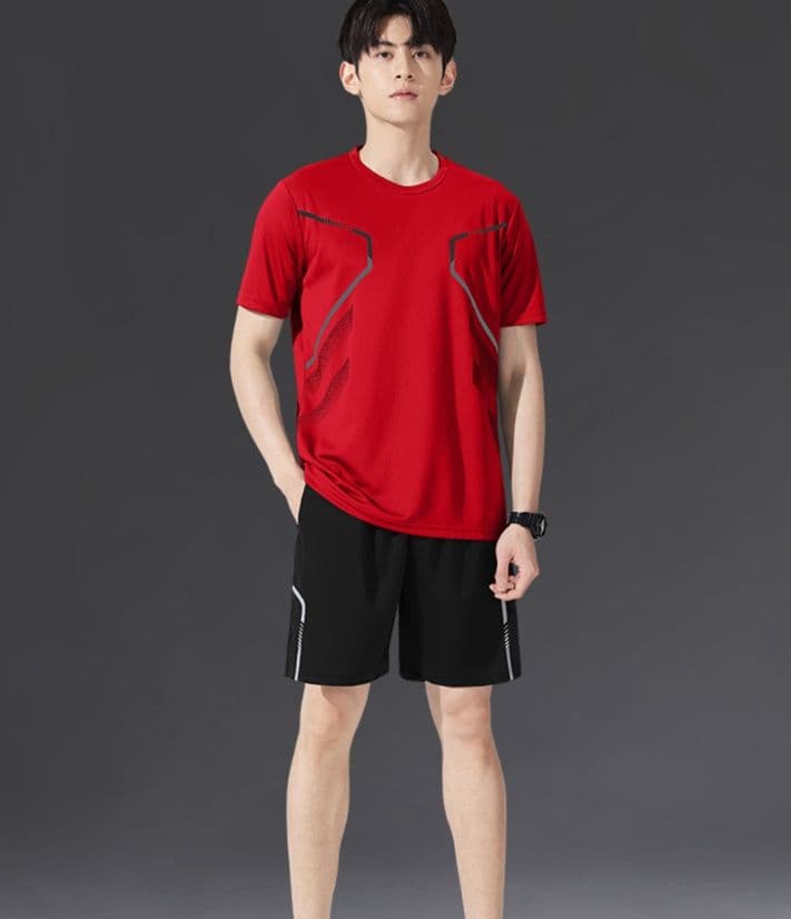 スポーツTシャツ バトミントン 四方伸縮バドミントンウェア