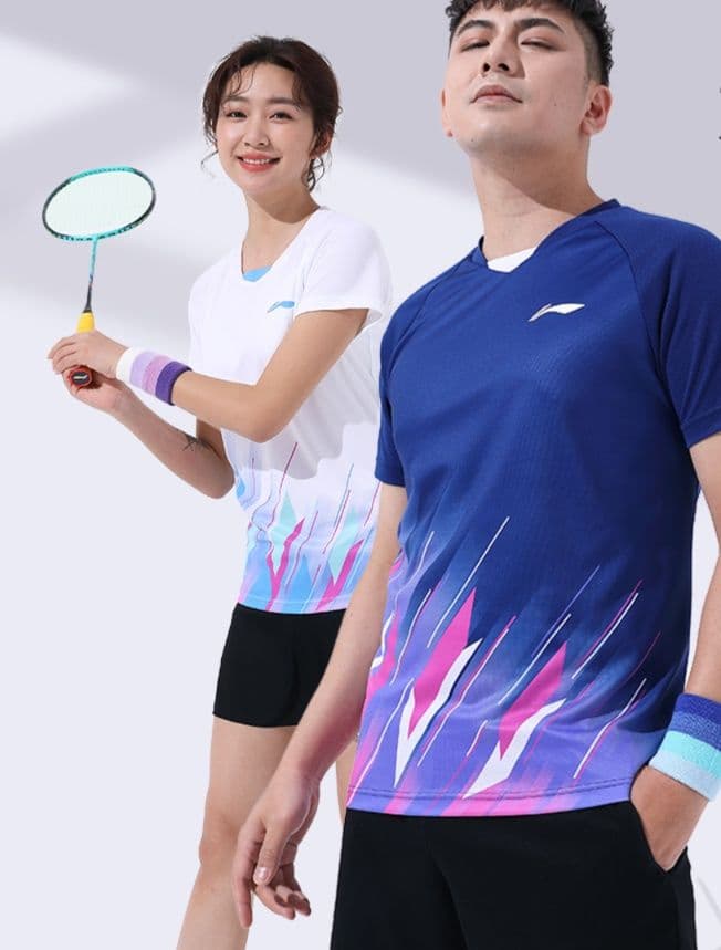 スポーツTシャツ バトミントン 瞬速ストローク 速乾バドミントンウェア