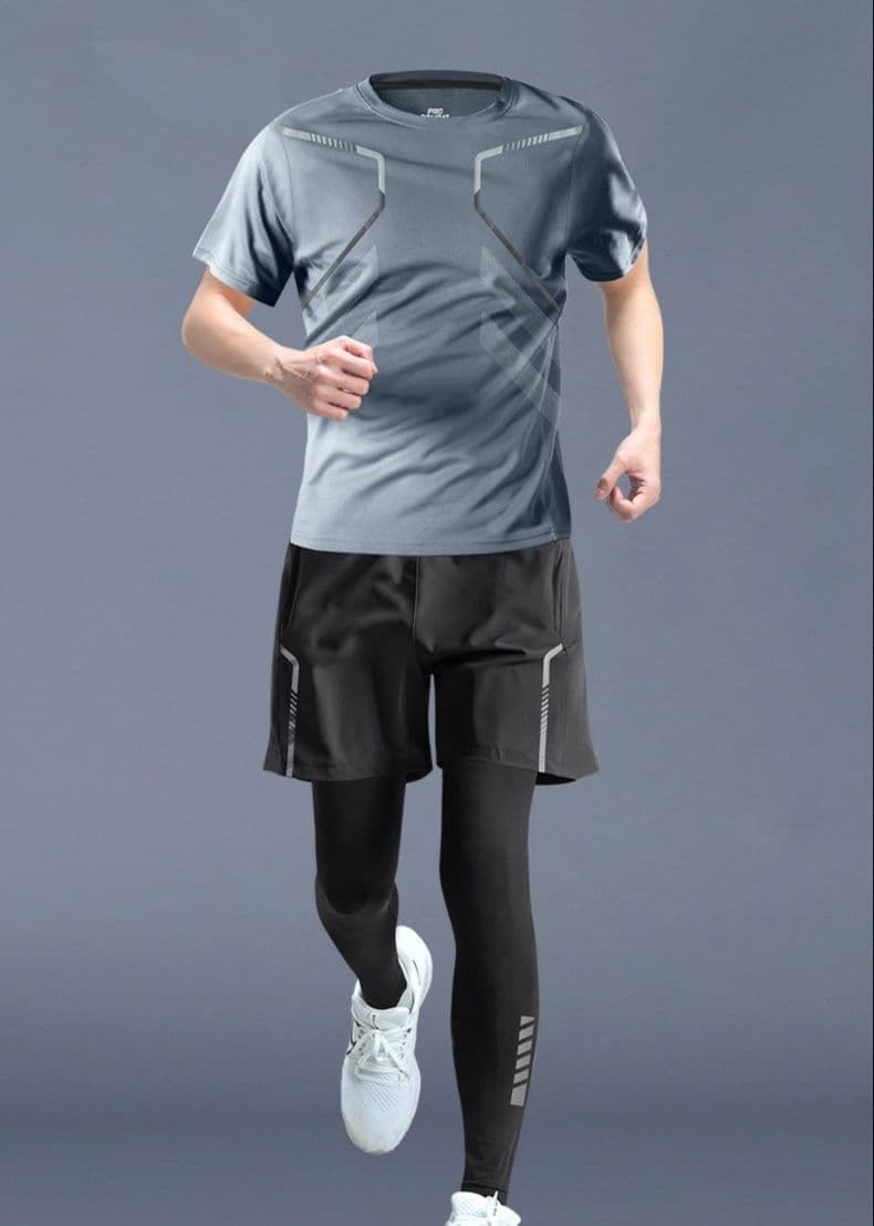 スポーツTシャツ ランニング 瞬速ライン 高機能ランニングシャツ