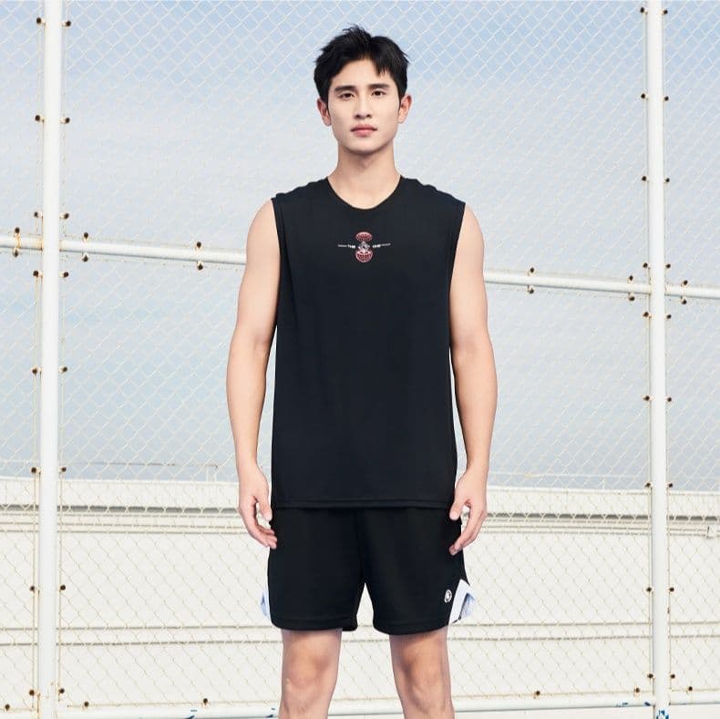 スポーツTシャツ 快適プレイ ノースリーブバスケシャツ