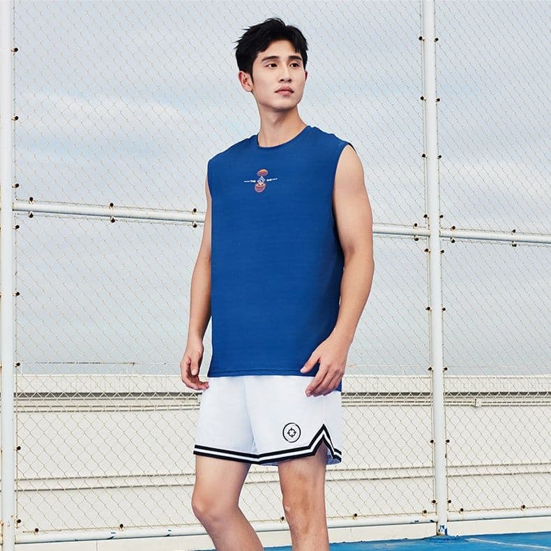 スポーツTシャツ 快適プレイ ノースリーブバスケシャツ