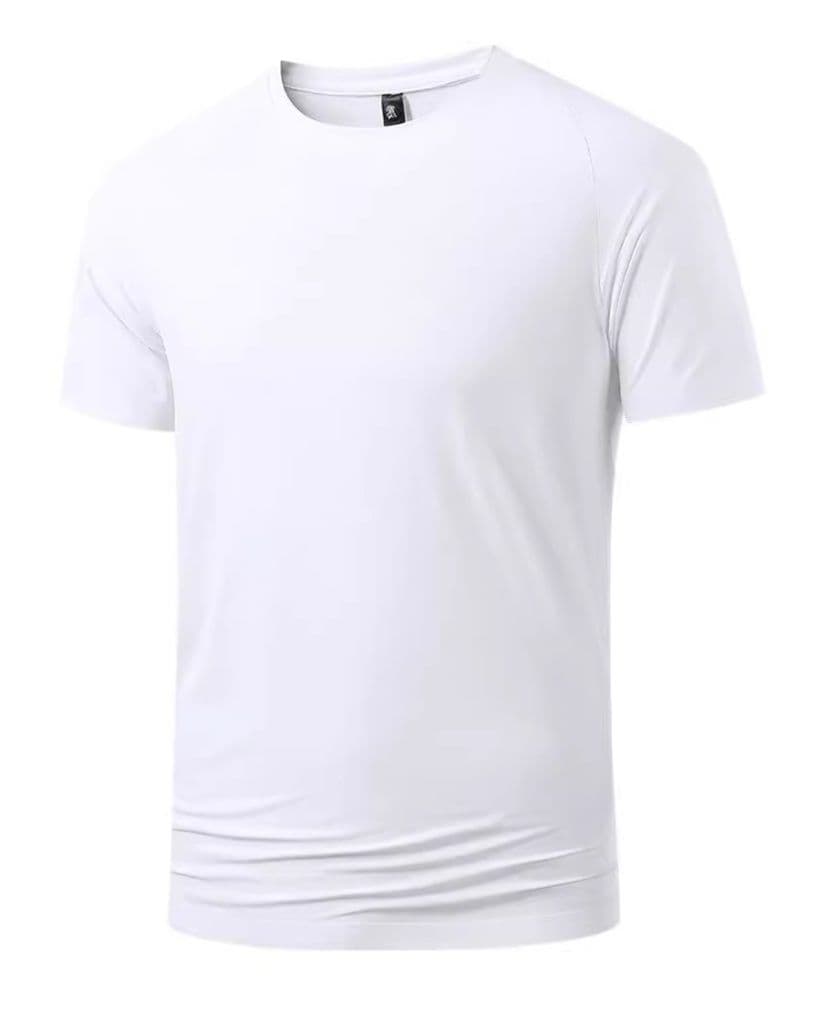 登山用速乾機能素材クルーネック半袖スポーツTシャツ