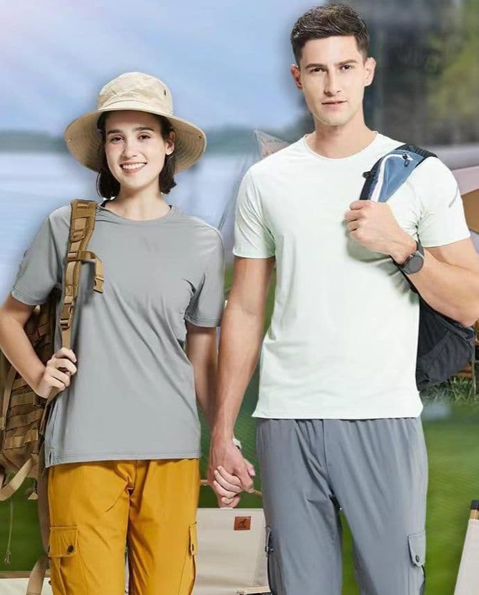 高機能吸汗速乾登山用半袖スポーツTシャツ