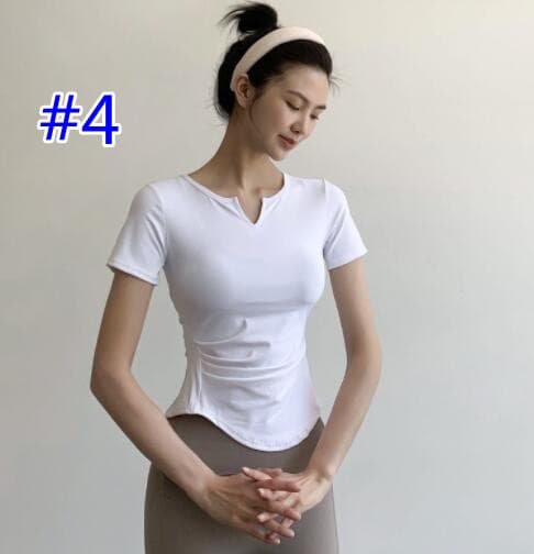 スポーツTシャツ レディース ヨガ 速乾 ストレッチ スポーツ 半袖シャツ