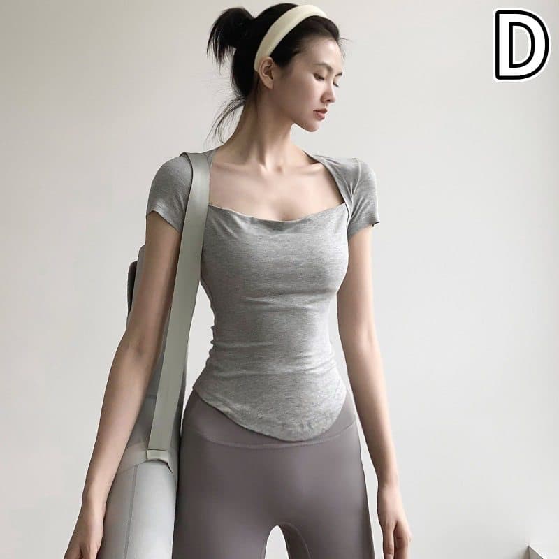 スポーツTシャツ 速乾機能付きスポーツ用半袖トップス レディース