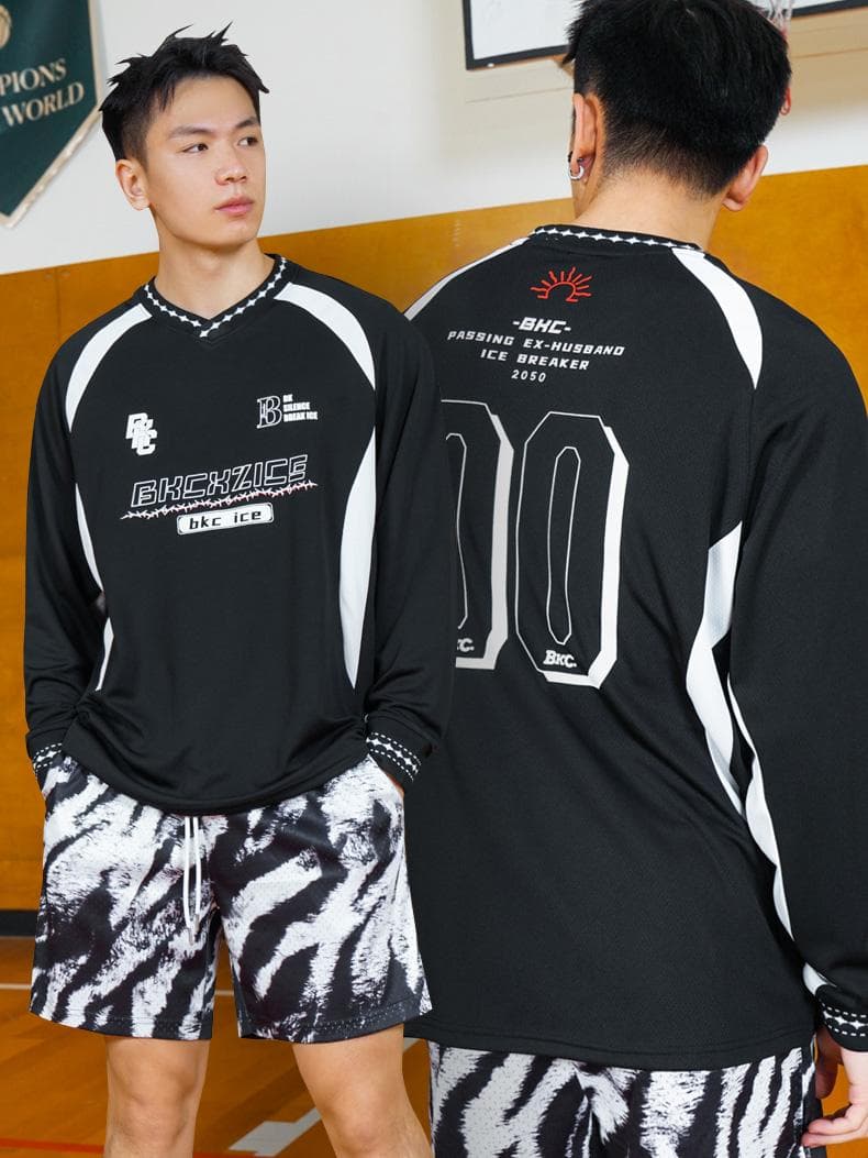 スポーツTシャツ バスケ 氷上の勇士プロプレイヤー長袖シャツ