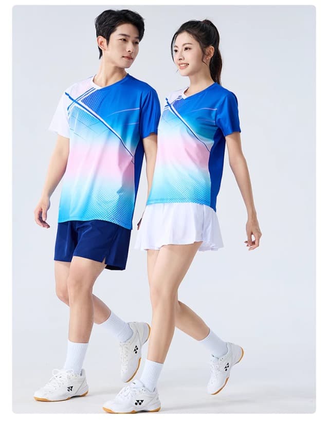 スポーツTシャツ 光速スマッシュ バドミントンウェア