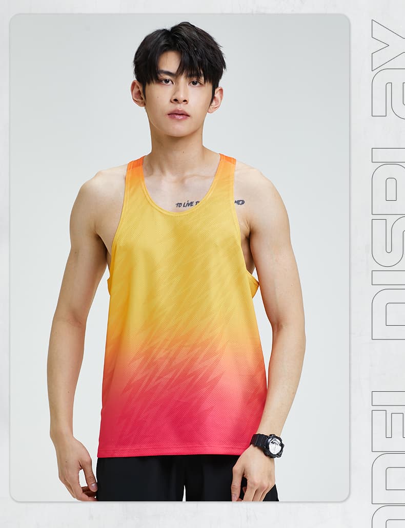 スポーツTシャツ グラデーションタンクトップ