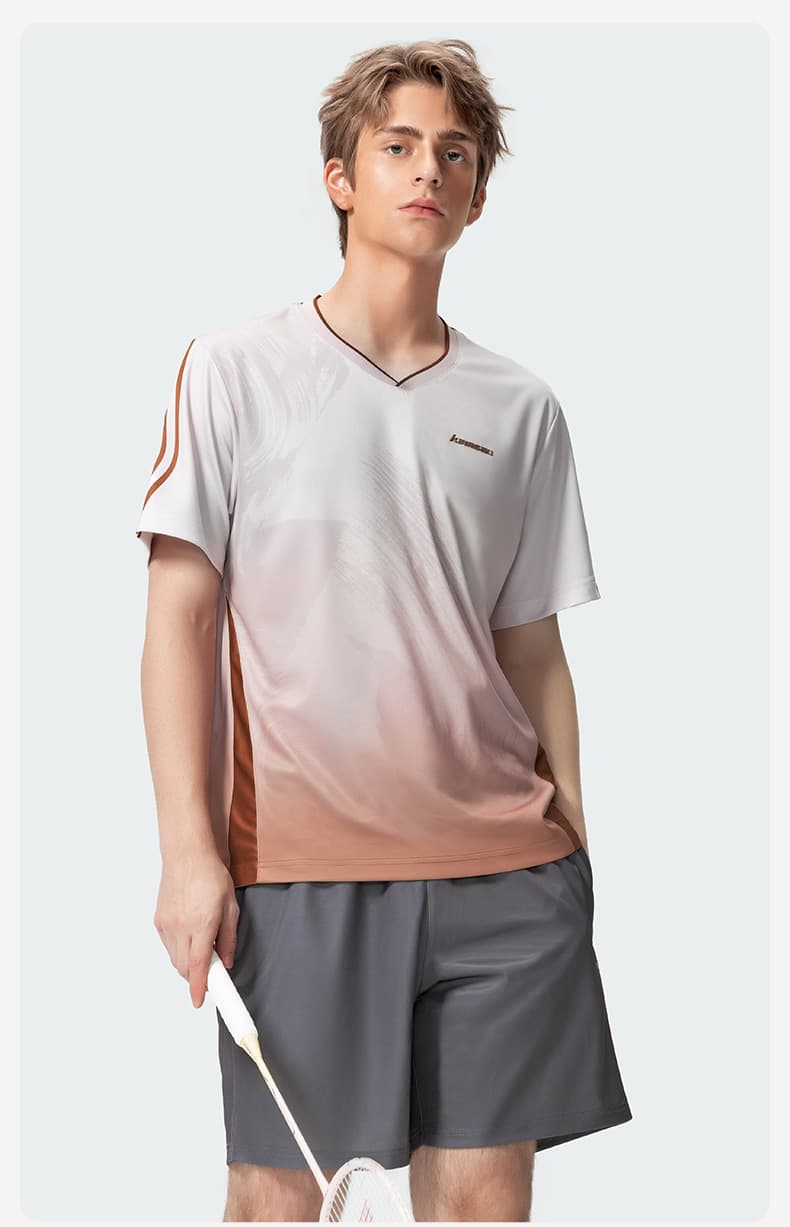 スポーツTシャツ バトミントン 羽舞ドリーム グラデーション