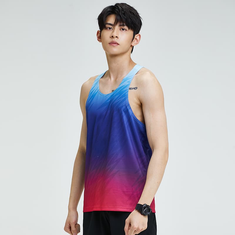 スポーツTシャツ グラデーションタンクトップ