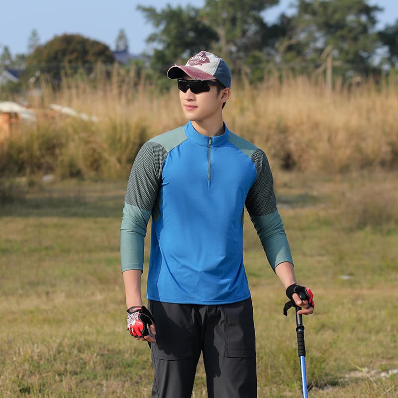 スポーツTシャツ 登山 アウトドア快適ハイキングシャツ