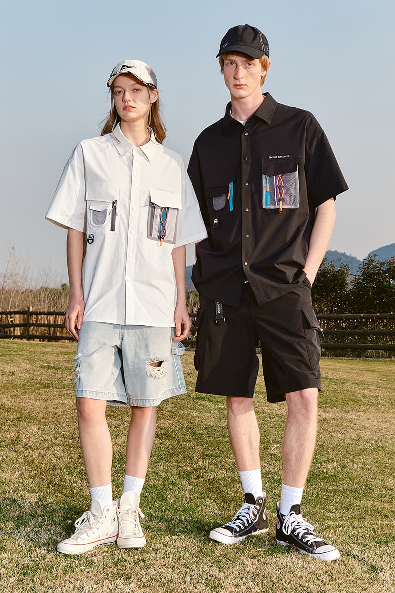 スポーツTシャツ 登山 マルチポケット機能性トレッキングシャツ