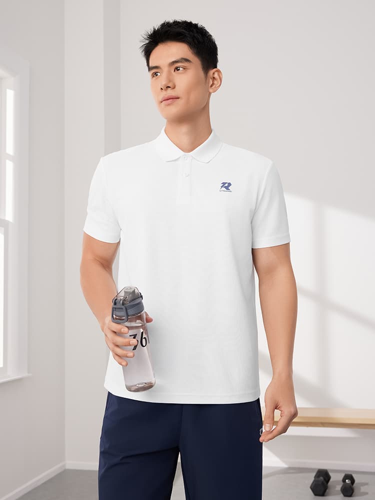 スポーツTシャツ ランニング さらり快適ポロシャツ