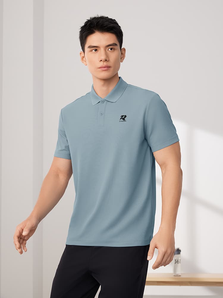 スポーツTシャツ ランニング さらり快適ポロシャツ