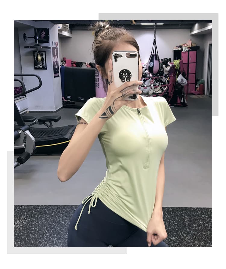 スポーツTシャツ サイドシェイプ ランニングウェア