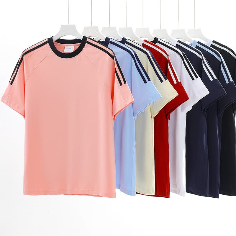スポーツTシャツ 男女兼用 厚手生地 スポーツ半袖シャツ 全９色