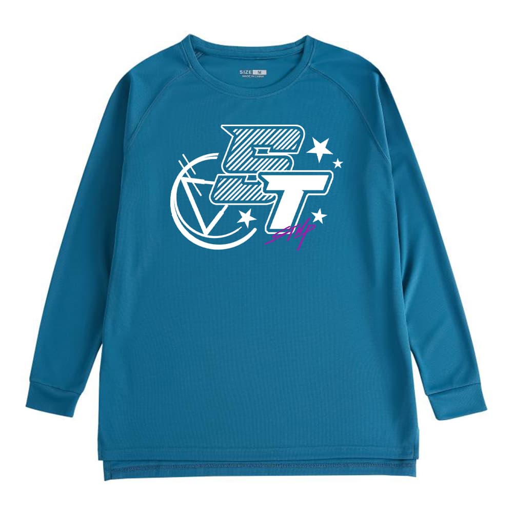 スポーツTシャツ バスケ スター柄バスケットロングTシャツ