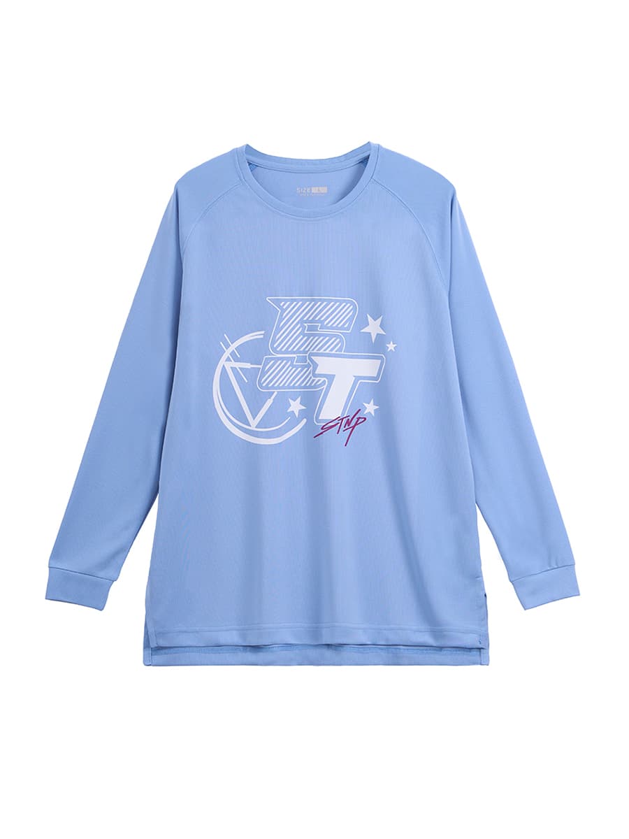スポーツTシャツ バスケ スター柄バスケットロングTシャツ