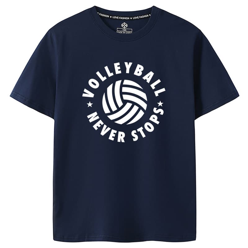 スポーツTシャツ バレーボール 常勝バレーボール円形ロゴTシャツ