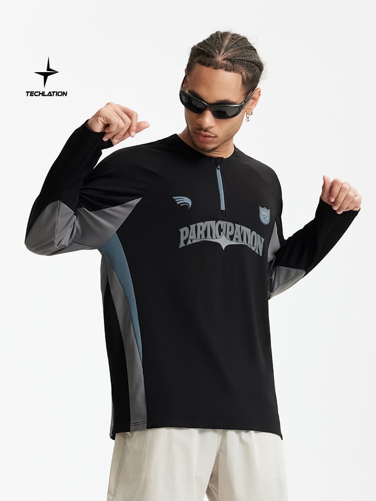 スポーツTシャツ 男女兼用冷感長袖スポーツシャツ全２色