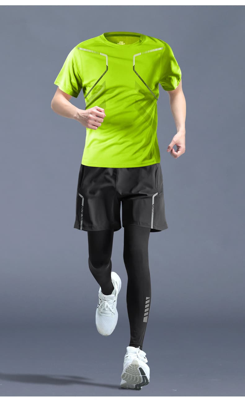 スポーツTシャツ ランニング 瞬速ライン 高機能ランニングシャツ