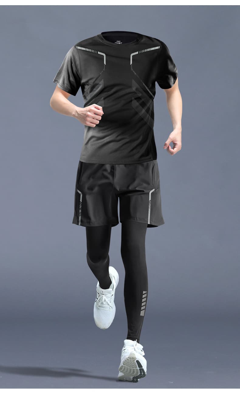 スポーツTシャツ ランニング 瞬速ライン 高機能ランニングシャツ