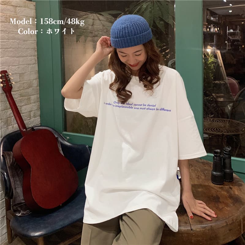 レディース春夏ロゴ半袖ランニング　スポーツTシャツ